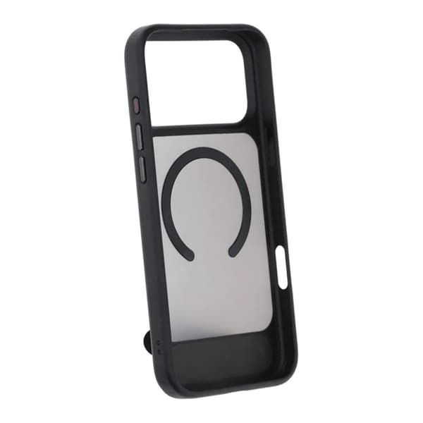 MagSafe-kuori jalustalla iPhone 17 Prolle - Musta musta