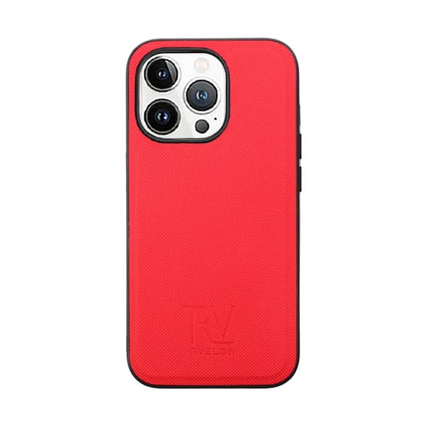 iPhone 14 Pro Plånboksfodral Magnet Rvelon - Röd Röd