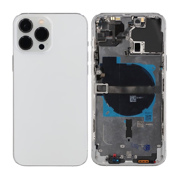 iPhone 13 Pro Max Baksida med Komplett Ram OEM - Silver Silver