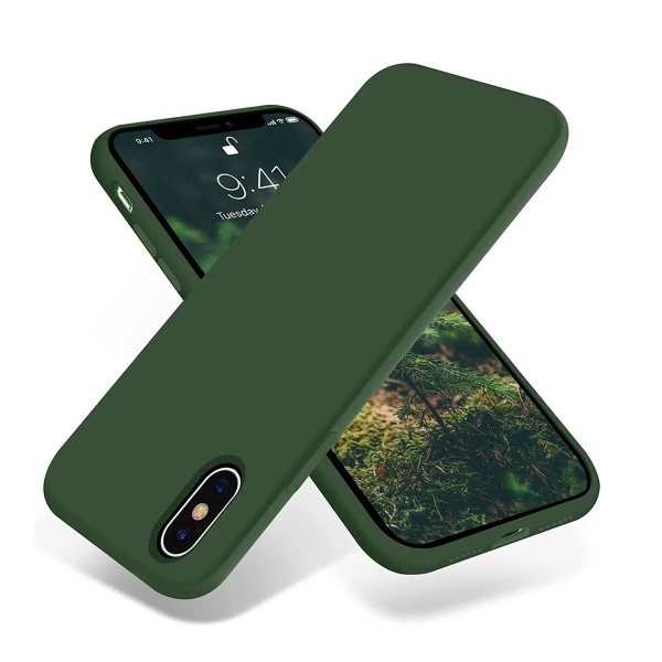 iPhone X/XS Skal - Silikon Grön Rvelon Grön