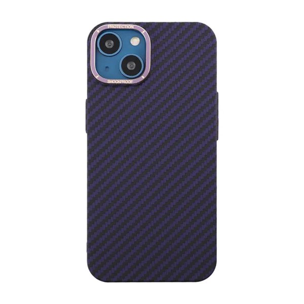 Kolfiber Skal iPhone 13 - Lila Purple