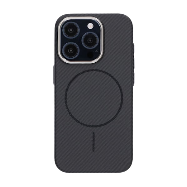 iPhone 15 Pro Mobilskal Carbonmönstrad - Svart Black