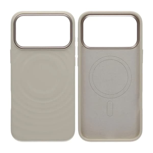Mobilskal Silikon med Magsafe för iPhone 17 Pro Max - Beige beige