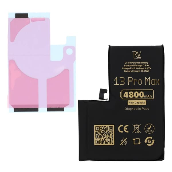 Rvelon akku iPhone 13 Pro Max - 4800 mAh suurikapasiteetti