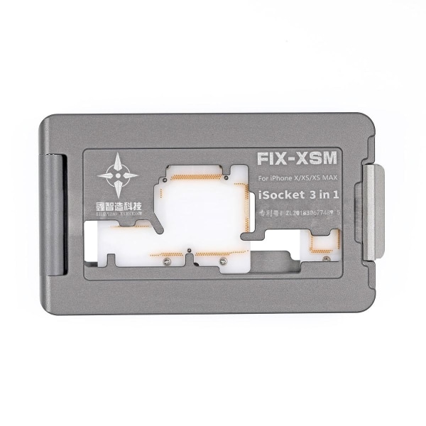 FIX-XSM iSocket 3-i-1 Stativ för lödning iPhone X/XS/XS Max Svart