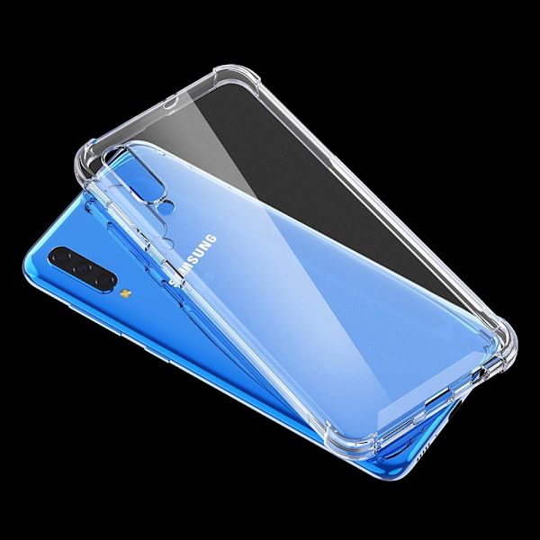 Stöttåligt Mobilskal Samsung Galaxy A70 - Transparent Transparent