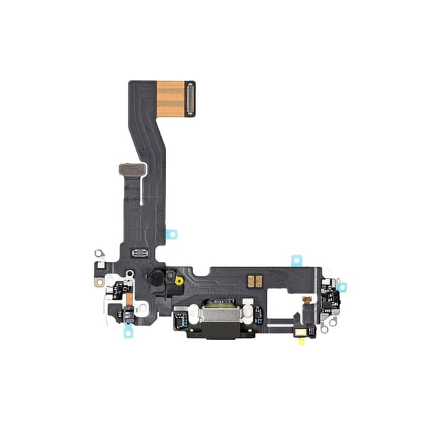 iPhone 12/12 Pro Laddkontakt Flexkabel - Svart Black