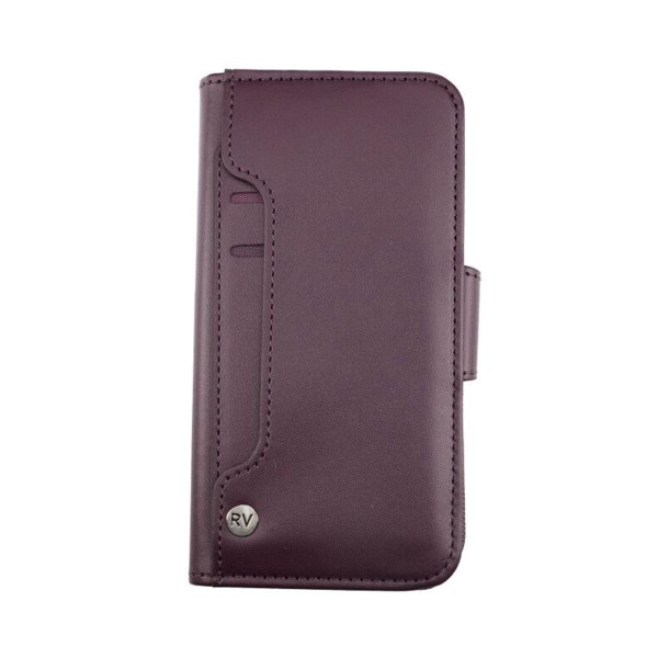 iPhone X/XS Plånboksfodral Extra Kortfack Rvelon - Mörklila Dark purple