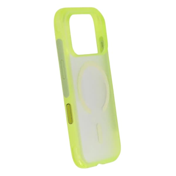 Mobilskal med Airbag och MagSafe för iPhone 17 Pro Max - Lime gul