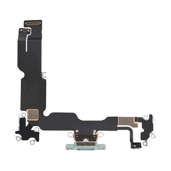 iPhone 15 Plus Laddkontakt med Flexkabel - Grön Grön
