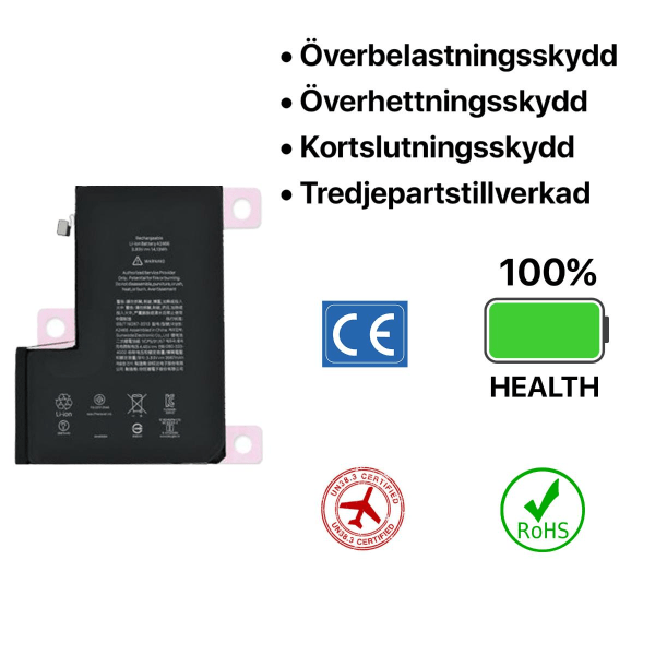 iPhone 12 Pro Max Batteri svart