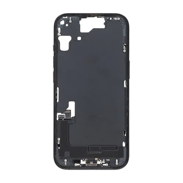 Mittenram med smådelar för iPhone 15 - Vit OEM Black