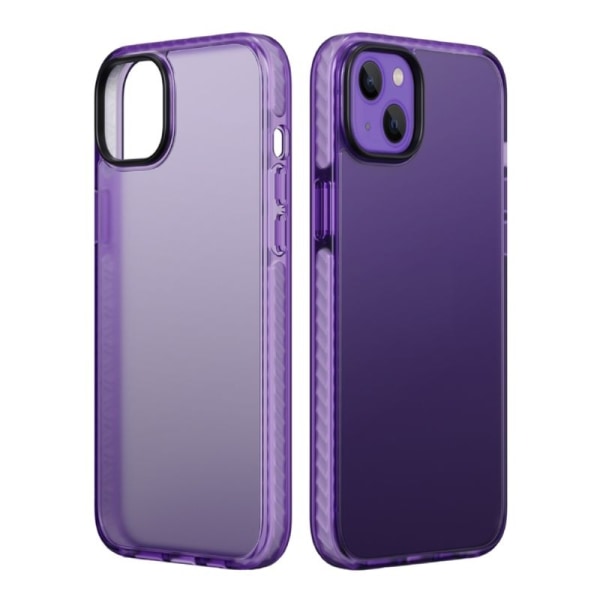 iPhone 15 Plus Stöttåligt TPU Mobilskal - Lila Purple