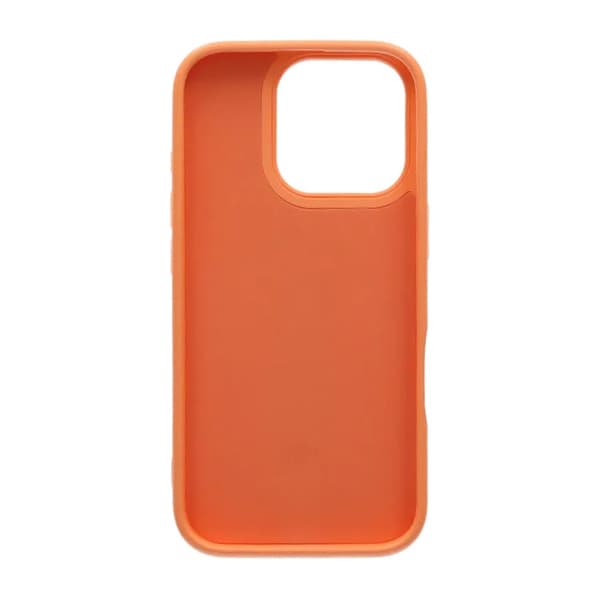 Skal med utfällbart roterande stativ för iPhone 16 Pro - Orange oranssi