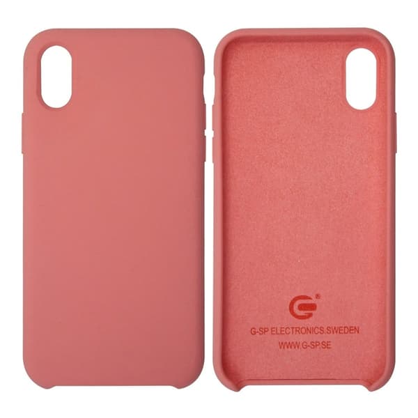 Mobilskal Silikon iPhone X/XS - Rosa Rosa
