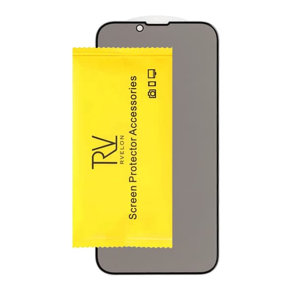 Skärmskydd Privacy iPhone 13/13 Pro/14/16e - 3D Härdat Glas Transparent