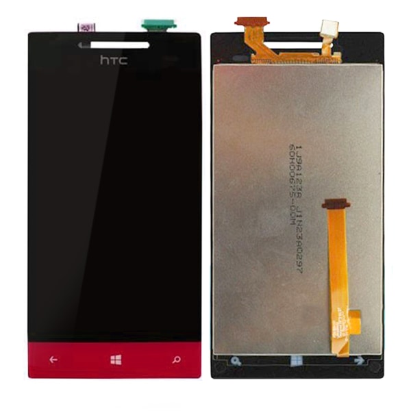 HTC 8S Skärm/Display OEM - Röd Red