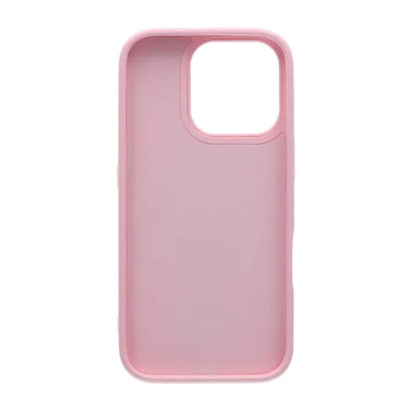 Skal med utfällbart roterande stativ för iPhone 16 Pro - Rosa vaaleanpunainen