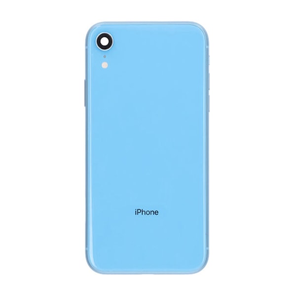 iPhone XR Baksida med Komplett Ram - Blå Blue