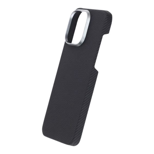 Kevlar Magsafe-kuori iPhone 15 Pro Maxille - Musta raidoilla musta