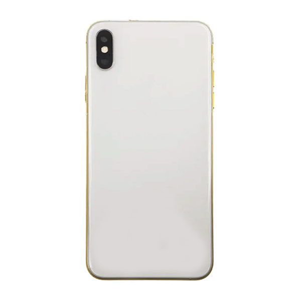 iPhone XS Max Back Cover Complete OEM Silver With Small Parts Silver