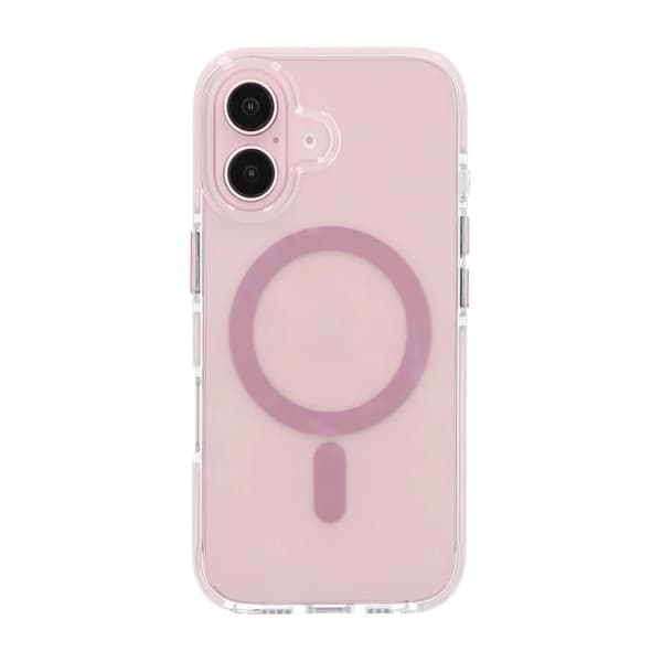 Mobilskal Magnet Dubbelskydd för iPhone 17 - Rosa rosa