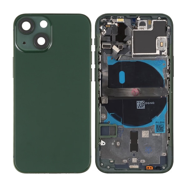 iPhone 13 Mini Baksida Komplett Med Smådelar - Grön Grön