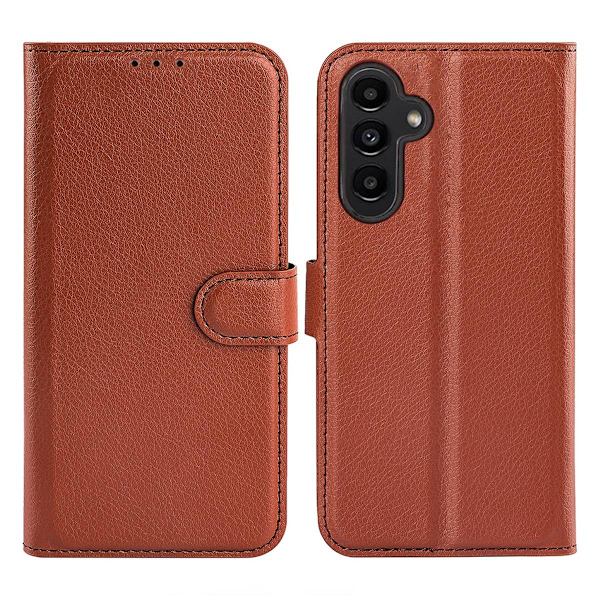 Samsung Galaxy A14 5G Plånboksfodral med Stativ - Brun Brun