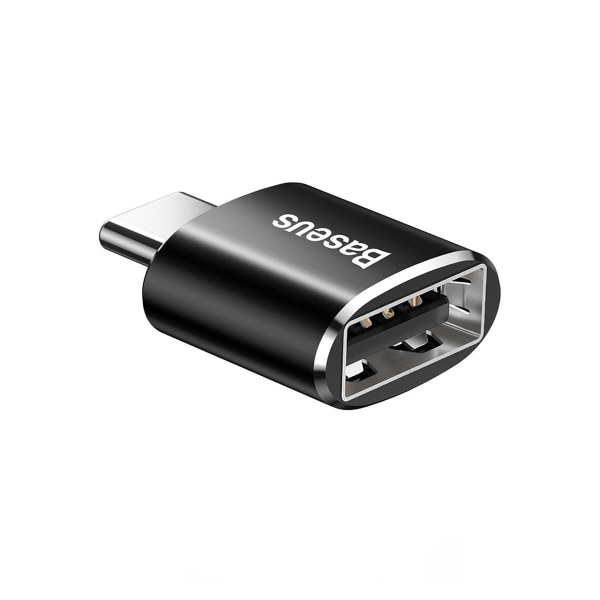 USB-A till USB-C Adapter Baseus Mini Black