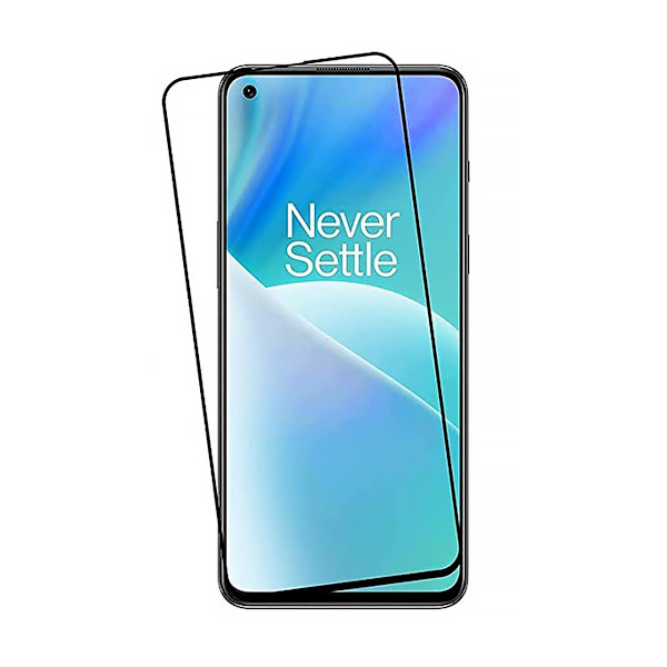 Skärmskydd OnePlus Nord 2T - 3D Härdat Glas - Svart (miljö) Svart