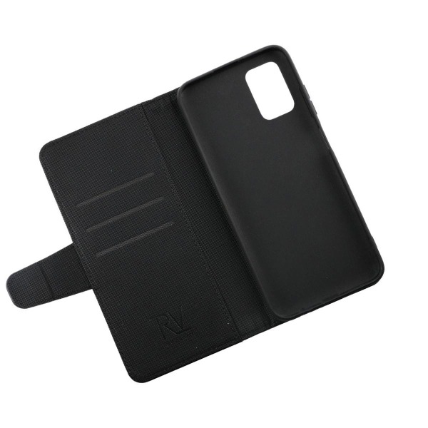 Samsung A03s Plånboksfodral med Extra Kortfack Rvelon - Svart Black one size