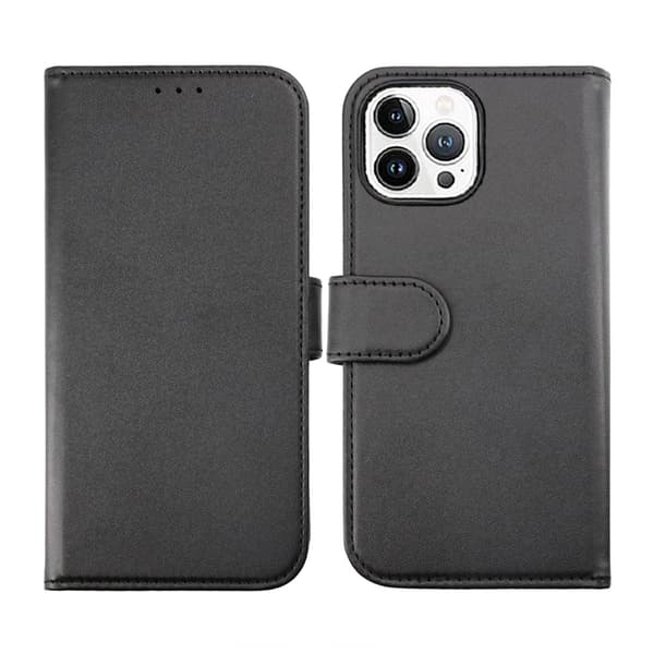 iPhone 14 Pro Plånboksfodral Magnet Rvelon - Svart Svart