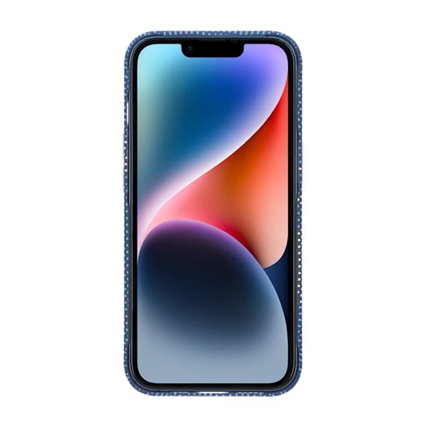 iPhone 13/14 Skal med Magsafe och Utfällbart Stativ - Blå/Guld Blue