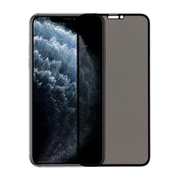 Skärmskydd Privacy iPhone X/XS/11 Pro - 3D Härdat Glas Transparent