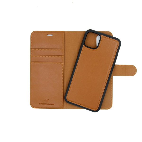 iPhone 11 Pro Max Plånboksfodral med Avtagbart Skal - Brun Brun