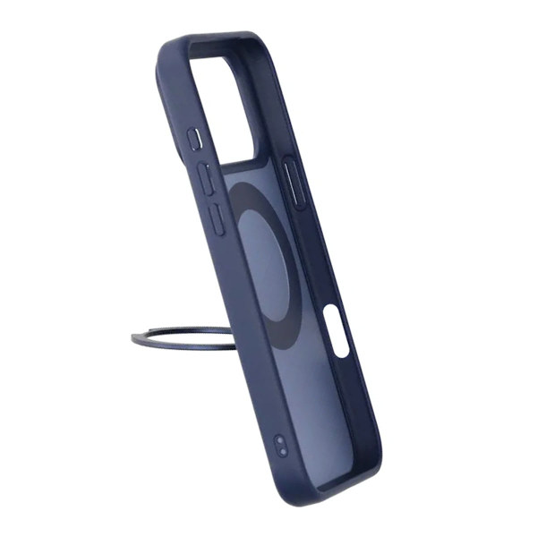 Mobilskal Roterande Magnet Stativ för iPhone 17 Pro Max - Blå Blå