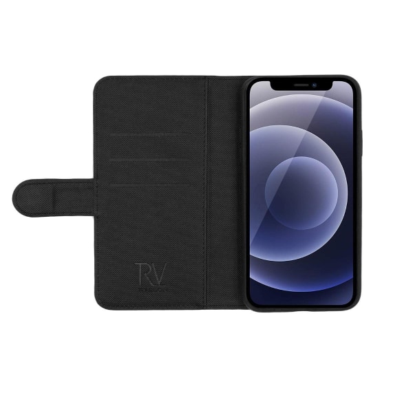 RV Magnetiskt Plånboksfodral iPhone 12 Mini - Svart Svart