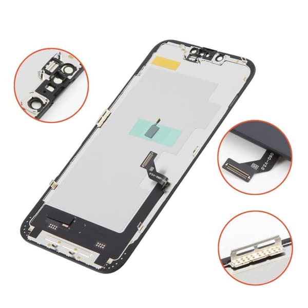 Soft OLED Skärm till iPhone 14 Plus - DD Diagnostic Pass musta