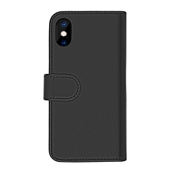 iPhone X/XS Plånboksfodral Magnet Rvelon - Svart Black