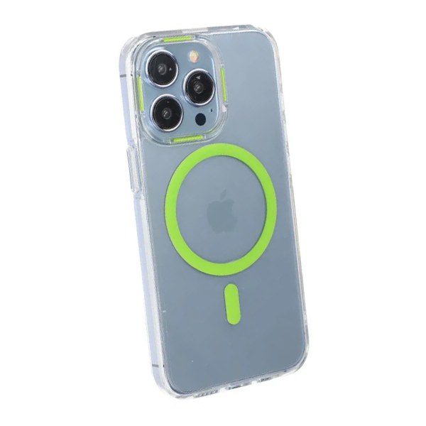 iPhone 13 Pro Max Stöttålig Mobilskal med Magsafe - Grön Green