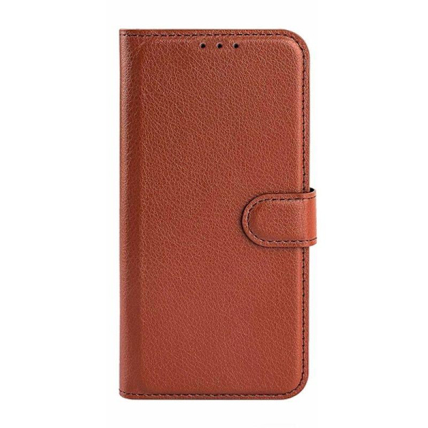 iPhone 15 Ultra Plånboksfodral med stativ - Brun Brown