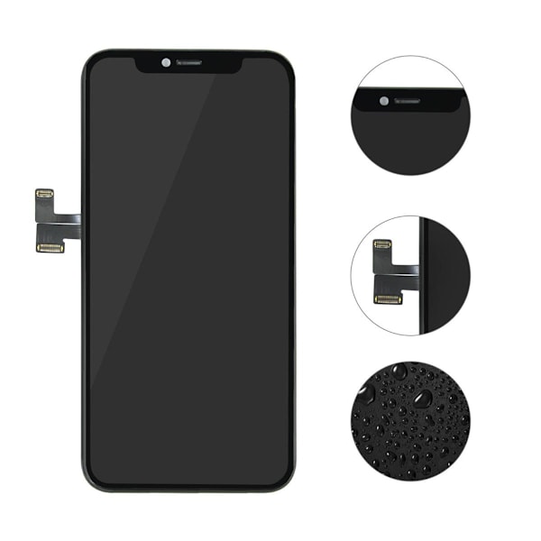 iPhone 11 Pro GX Soft OLED Skärm - Svart Black