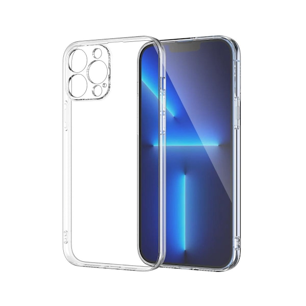 iPhone 14 Pro Mobilskal Ultratunt TPU - Vit Transparent