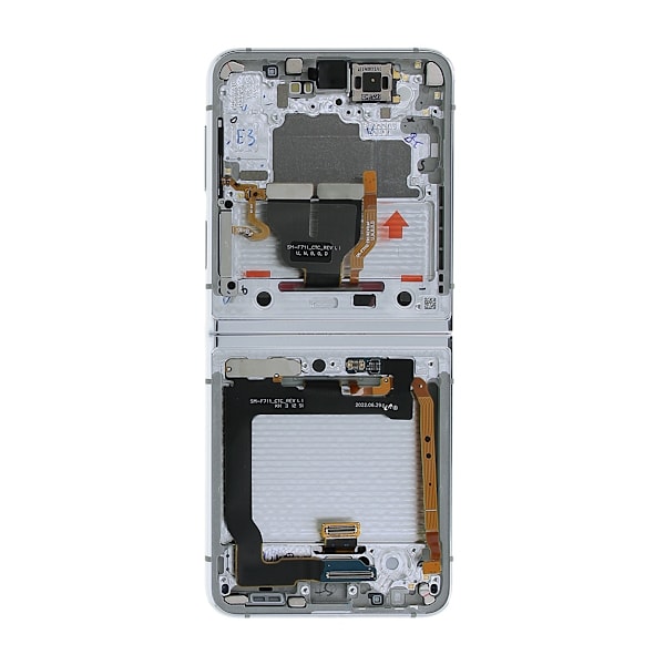 Samsung Galaxy Z Flip 3 5G 2021 (F711) Skärm med LCD Display Original - Silver Silver