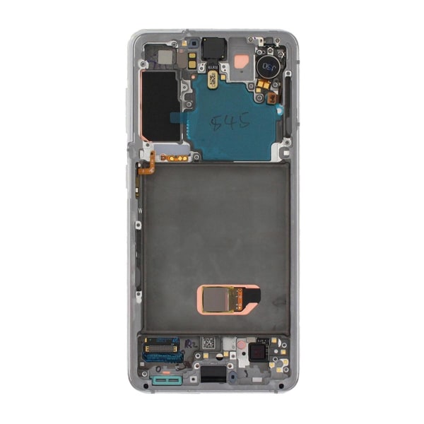 Samsung Galaxy S21 5G Skärm med LCD Display Original + Framkamera Original - Vit White