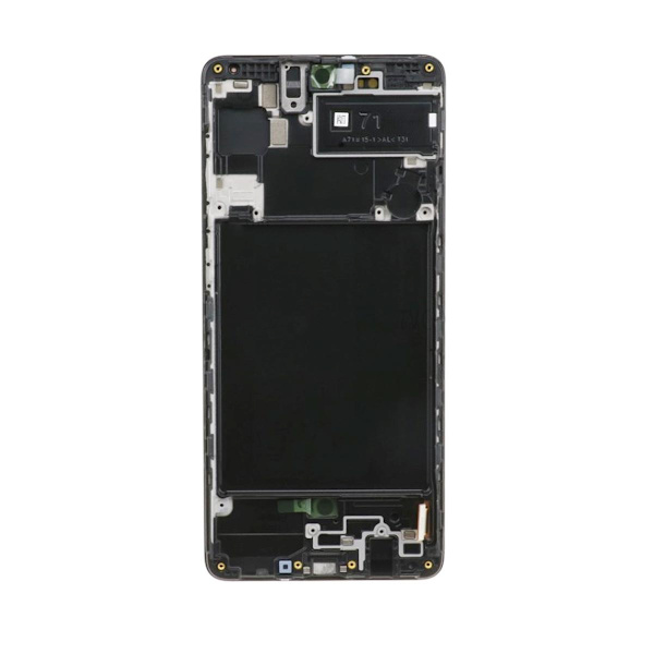 Samsung Galaxy A71 Skärm med LCD Display + Ram - Svart Black