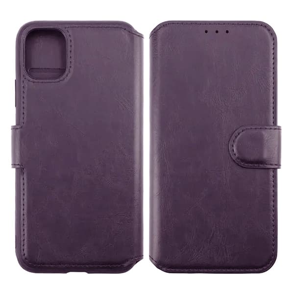 iPhone 11 Plånboksfodral Rvelon - Mörklila Mörklila