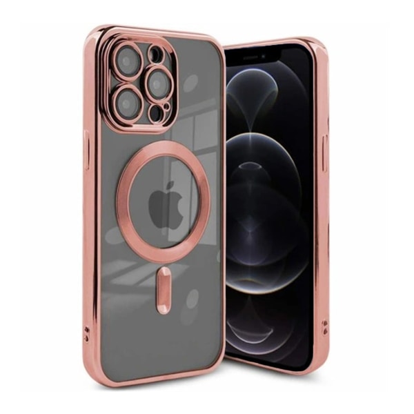 Luxury Mobilskal med Magsafe iPhone 12 Pro Max - Rosa Rosa