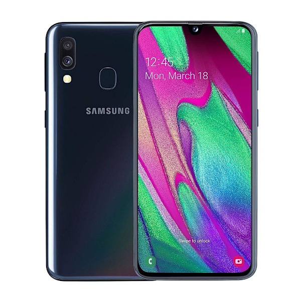 Begagnad Samsung Galaxy A40 64GB Svart - Bra Skick Black