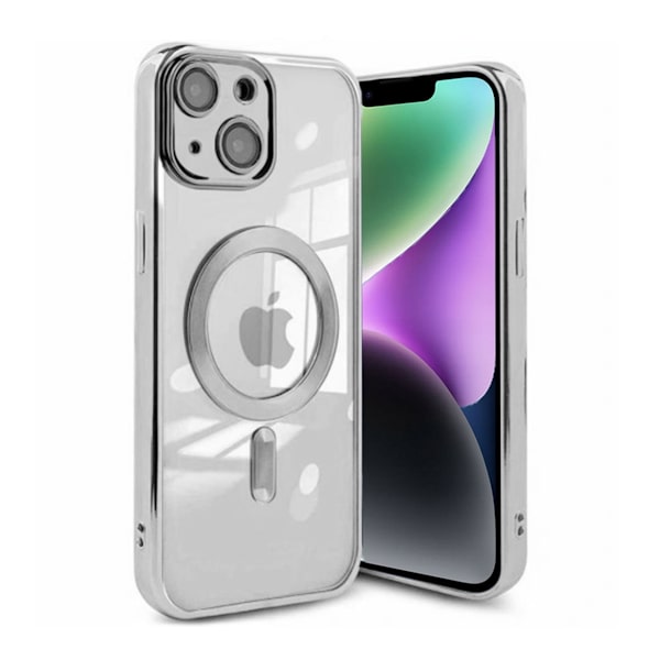 Luxury Mobilskal med Magsafe iPhone 13 - Silver Silver